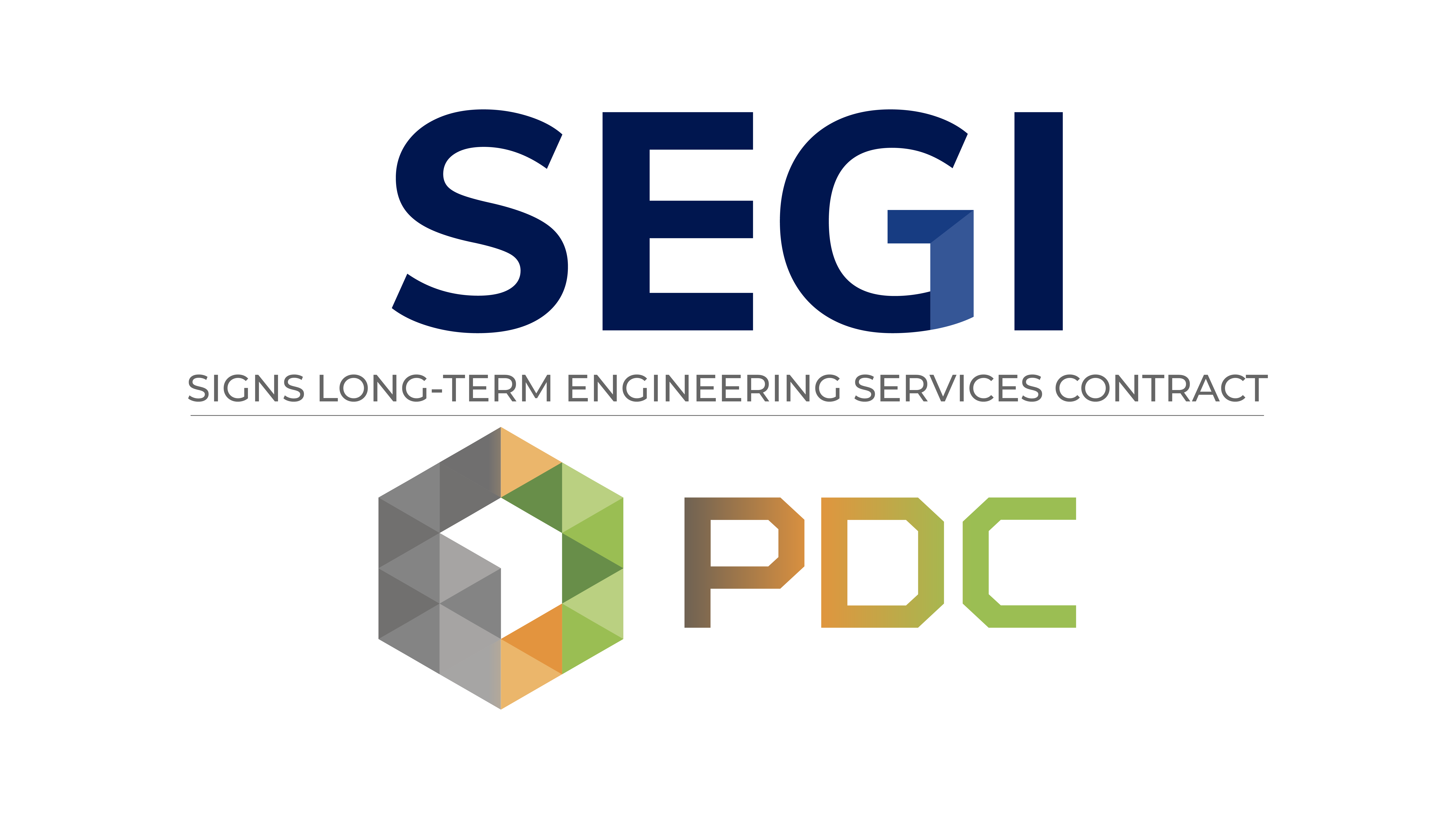 SEGI Signs Long-Term Engineering & Design Services Contract with PDC